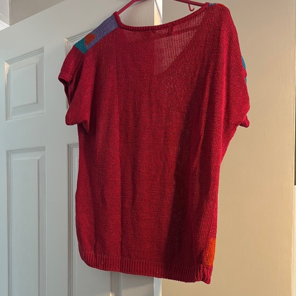 Colorful Geometric Knit Top - Picture 5 of 6